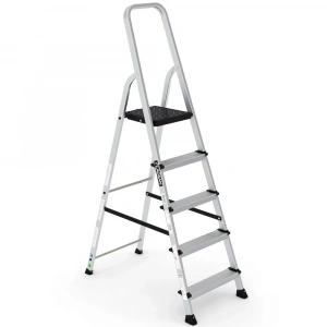 Çağsan Bergama Tablalı Alüminyum Merdiven 4+1 Basamaklı - BG4