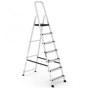 Çağsan Bergama Tablalı Alüminyum Merdiven 6+1 Basamaklı - BG6