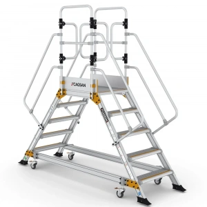 Çağsan Çift Çıkışlı Endüstriyel Alüminyum Platform 4+1 Basamaklı - EPC4