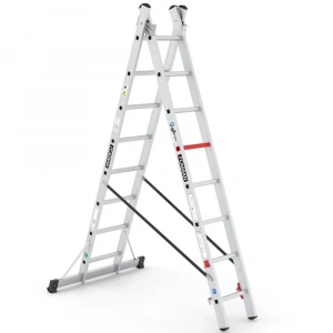 Çağsan İki Parçalı Çok Amaçlı Alüminyum Merdiven 2x8 Basamaklı - TSA5