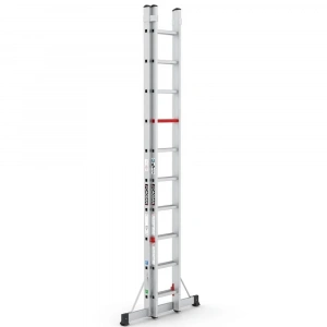 Çağsan İki Parçalı Sürgülü Alüminyum Merdiven 2x10 Basamaklı - TS6