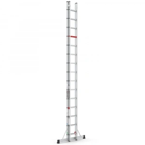 Çağsan İki Parçalı Sürgülü Alüminyum Merdiven 2x15 Basamaklı - TS9