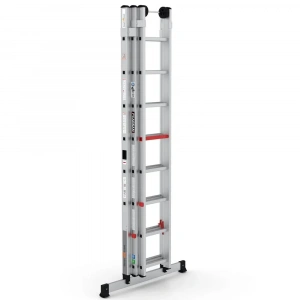 Çağsan Smart Level Üç Parçalı Sürgülü Alüminyum Merdiven 3x8 Basamaklı - PRO_3x8