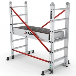 Çağsan Stella Katlanır Merdivenli Pratik İskele 2x6 Basamaklı - STL206