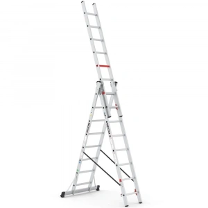 Çağsan Üç Parçalı Çok Amaçlı Alüminyum Merdiven 3x8 Basamaklı - TS175