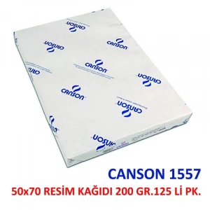 CANSON 1557 50x70 RESİM KAĞIDI 200 GR.125 Lİ PK.204121513