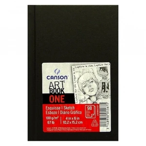 Canson Art Book One Eskiz Defter Sert Kapak 10.2X15.2cm 100gr 98yp