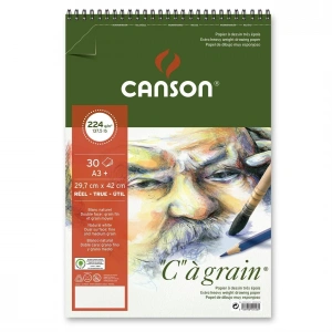 Canson C à grain Eskiz Çizim Defteri A3+ 224gr 30yp Spiralli