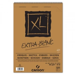 Canson Extra-Blanc Eskiz Çizim Defteri A3 90gr 120yp