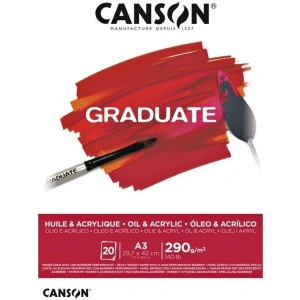 Canson Graduate Huile Acrylique Defter A3 290gr 20yp