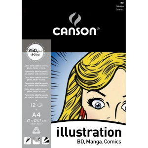 Canson Illustration BD Manga Comics A4 250gr 21x29.7cm