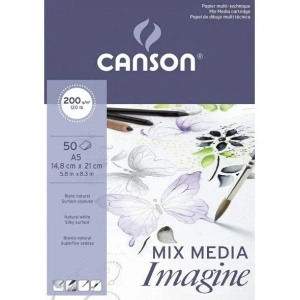 Canson Mix Media Çok Amaçlı Resim Defteri A5 200gr 50yp