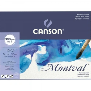 Canson Montval Aquarelle Sulu Boya Çizim Defteri 24x32cm 300gr 100yp
