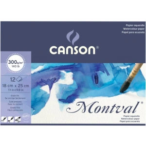 Canson Montval Suluboya Defteri (18x25cm) 300gr 12 Sayfa