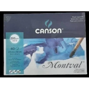 Canson Montval Suluboya Defteri (24x32cm) 200gr 40 Sayfa
