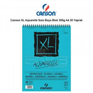 Canson Xl Aquarelle Sulu Boya Blok 300g A4 30 Yaprak