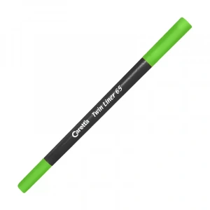 CARETTA 65-04 ÇİFT UÇLU KEÇELİ KALEM 0.4-1mm YEŞİL