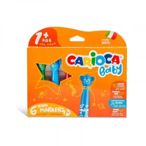 Carioca 42815 Baby Jumbo Yıkanabilir Keçeli Kalem 6 Renk