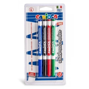 CARİOCA 43231 BEYAZ TAHTA KALEMİ 2.8mm 4 RENK BLİSTER