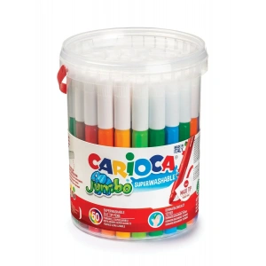 Carioca Jumbo Süper Yıkanabilir Kalın Keçeli Boya 50li Kova