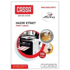CASSA 1321 LASER ETİKET 52x21mm 56x100 5600 ADET
