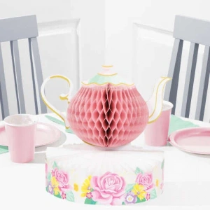 Çay  Partisi Masa Orta Süsü