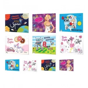 Çınar Dikişli Perforajlı (Koparılabilir) Resim Defteri Küçük Boy 15x22 cm. 40 yaprak