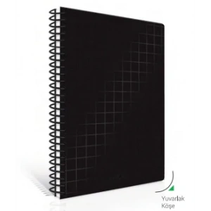 Çınar Nero Spiralli Sert Kapak Defter 17x24 Kareli 100 Yaprak (55215)
