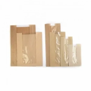 ÇİZGİLİ PENCERELİ ŞAMUA BASKISIZ KESE KAĞIDI 12X28 CM 5 kg