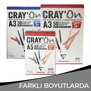 Clairefontaine Crayon Çizim Blok Spiralli 120g
