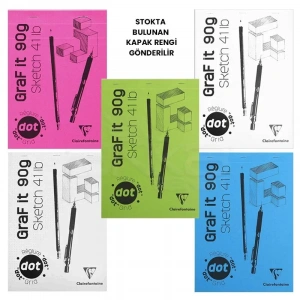 Clairefontaine Graf İt Dot Noktalı Blok 90g 80 Yaprak
