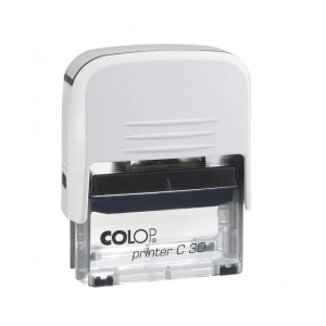 COLOP PRINTER C30 BEYAZ KASA SİYAH KEÇE - 18X47MM