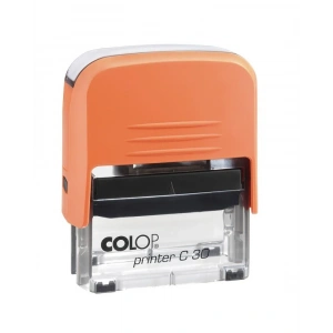 COLOP PRINTER C30 TURUNCU KASA SİYAH KEÇE - 18X47MM