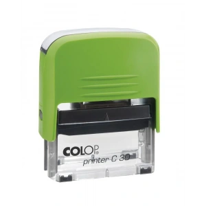 COLOP PRINTER C30 YEŞİL KASA SİYAH KEÇE - 18X47MM
