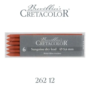 Cretacolor Portmin Kalem Ucu 5.6mm 6lı Sanguine Dry Medium 26212