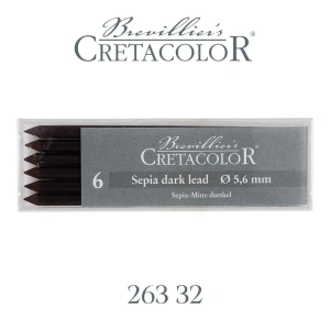 Cretacolor Portmin Kalem Ucu 5.6mm 6lı Sepia Dark 26332