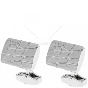 Cross Gravür Desenli Çelik Kol Düğmesi CR009-C1