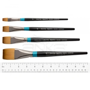 Daler Rowney Aquafine Af 55 Seri Aquafine Sentetik Kısa Saplı Düz Kesik Fırça