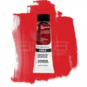 Daler Rowney Cryla Artist Akrilik Boya 75ml 502 Cadmium Red Deep Seri C