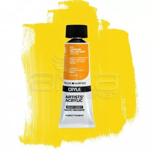 Daler Rowney Cryla Artist Akrilik Boya 75ml 613 Cadmium Yellow Deep Seri C