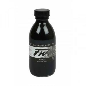 Daler Rowney FW Acrylic Artist Ink 180ml 028 Black