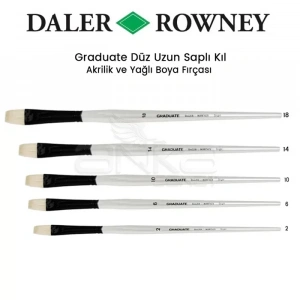 Daler Rowney Graduate Düz (brigth) Uzun Saplı Kıl Fırça