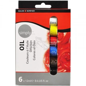 Daler Rowney Simply Yağlı Boya Seti 6x12ml 118500006