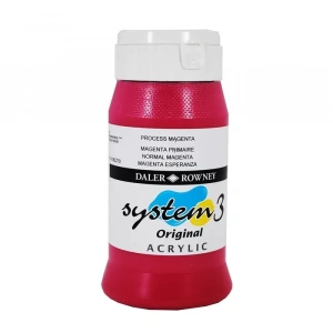 Daler Rowney System 3 Akrilik Boya 500ml 412 Process Magenta