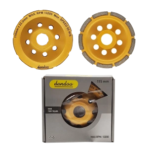 Dandoo 115 mm Tek Sıra Elmas Beton Taş Yüzey Silme Temizle Diski