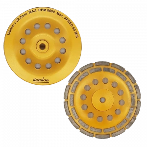 Dandoo 180 mm Çift Sıra Elmas Beton Taş Yüzey Silme Temizle Diski