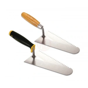 Dekor Hassan Beyaz Tuğla Malası Ahşap Saplı Yay Çeliği 22 Cm