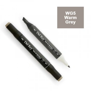 DEL REY TWIN MARKER WG5 WARM GREY ÇİFT UÇLU GRAFİK KALEMİ MN-DRWG5