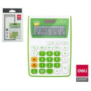 DELİ 1122 MASA ÜSTÜ HESAP MAKİNESİ 12 HANE YEŞİL