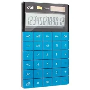 Deli 1589 Hesap Makinesi 12 Hane Mavi